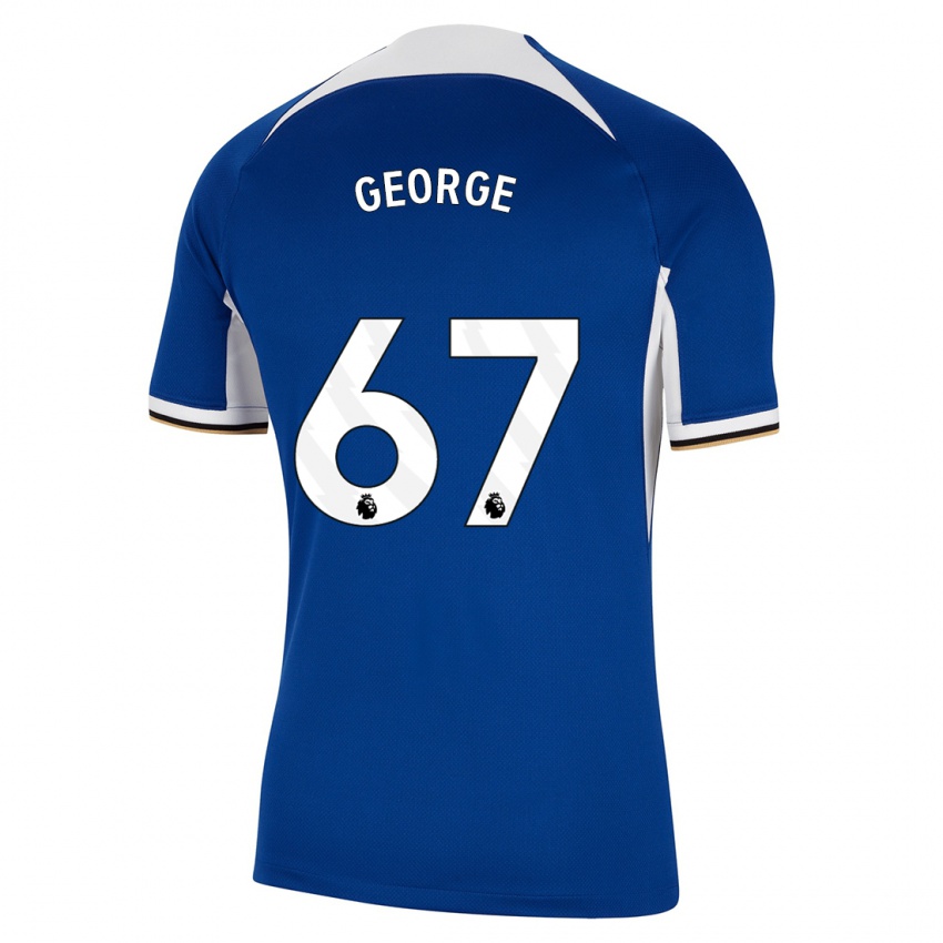 Bambino Maglia Tyrique George #67 Blu Kit Gara Home 2023/24 Maglietta