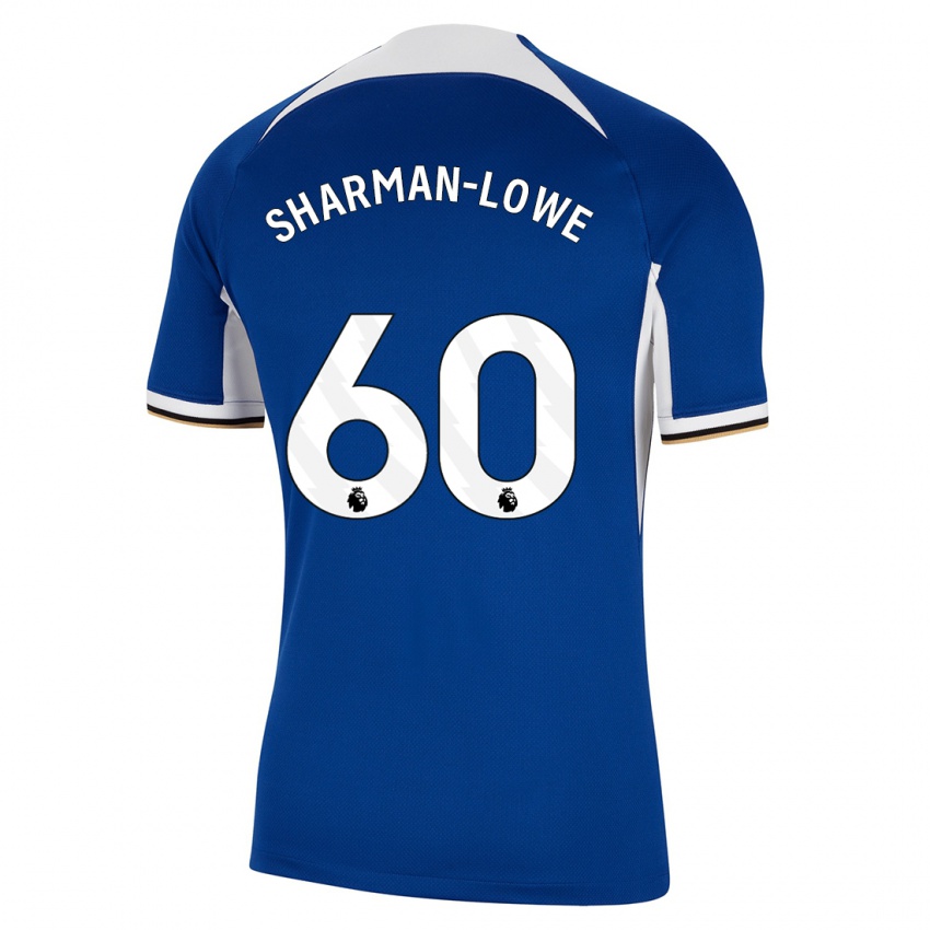 Bambino Maglia Teddy Sharman-Lowe #60 Blu Kit Gara Home 2023/24 Maglietta