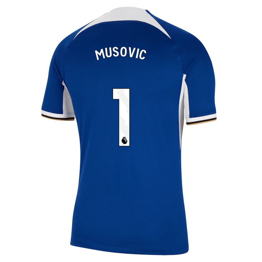 Bambino Maglia Zecira Musovic #1 Blu Kit Gara Home 2023/24 Maglietta