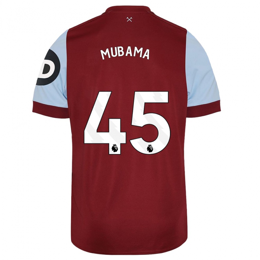 Bambino Maglia Divin Mubama #45 Marrone Kit Gara Home 2023/24 Maglietta