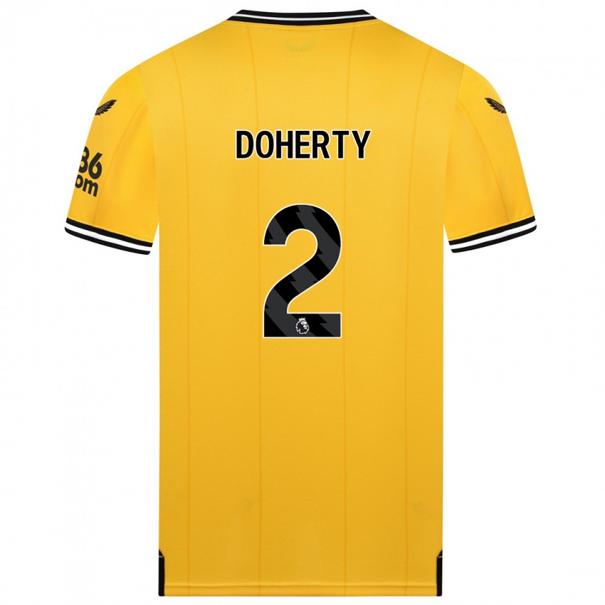 Bambino Maglia Matt Doherty #2 Giallo Kit Gara Home 2023/24 Maglietta