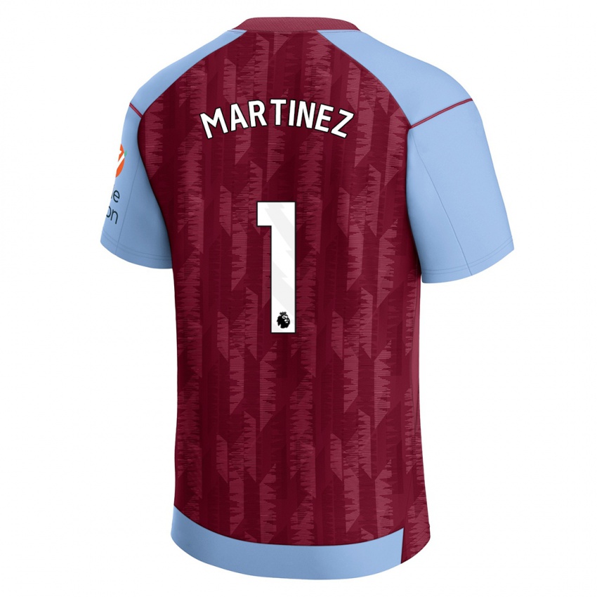 Bambino Maglia Emiliano Martínez #1 Blu Bordeaux Kit Gara Home 2023/24 Maglietta