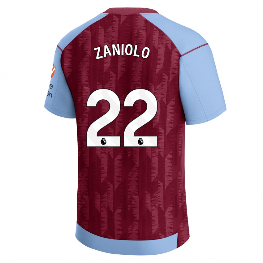 Bambino Maglia Nicolo Zaniolo #22 Blu Bordeaux Kit Gara Home 2023/24 Maglietta