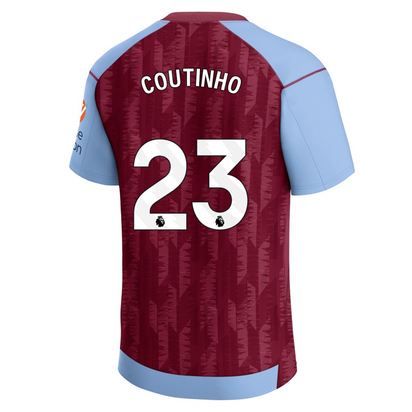 Bambino Maglia Philippe Coutinho #23 Blu Bordeaux Kit Gara Home 2023/24 Maglietta