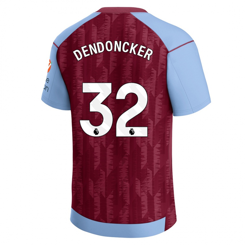 Bambino Maglia Leander Dendoncker #32 Blu Bordeaux Kit Gara Home 2023/24 Maglietta