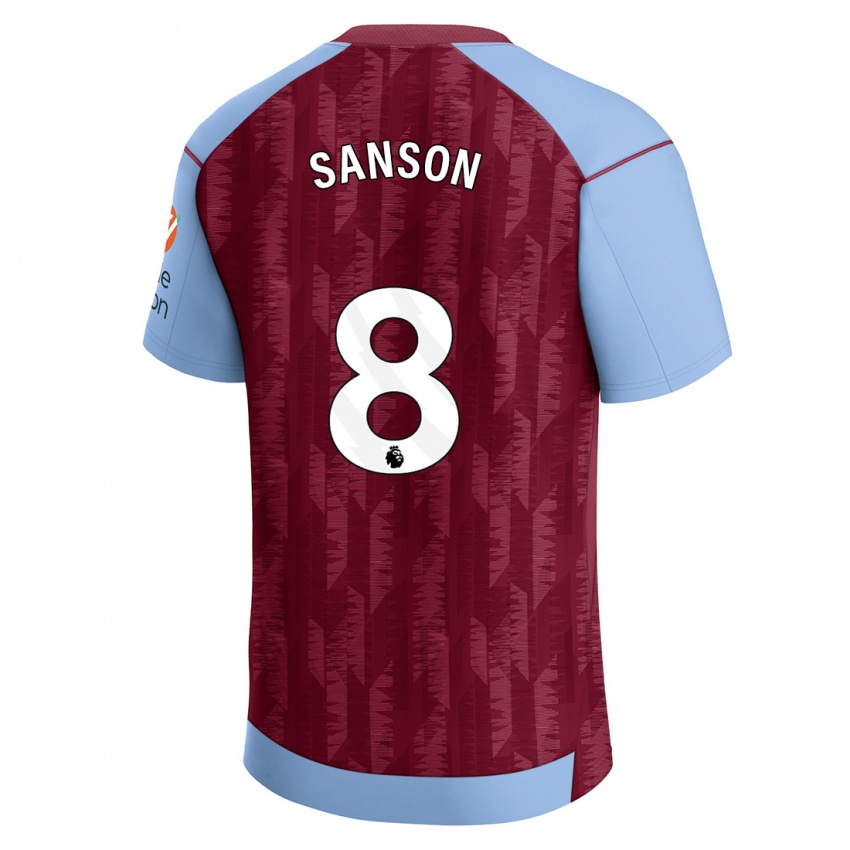 Bambino Maglia Morgan Sanson #8 Blu Bordeaux Kit Gara Home 2023/24 Maglietta