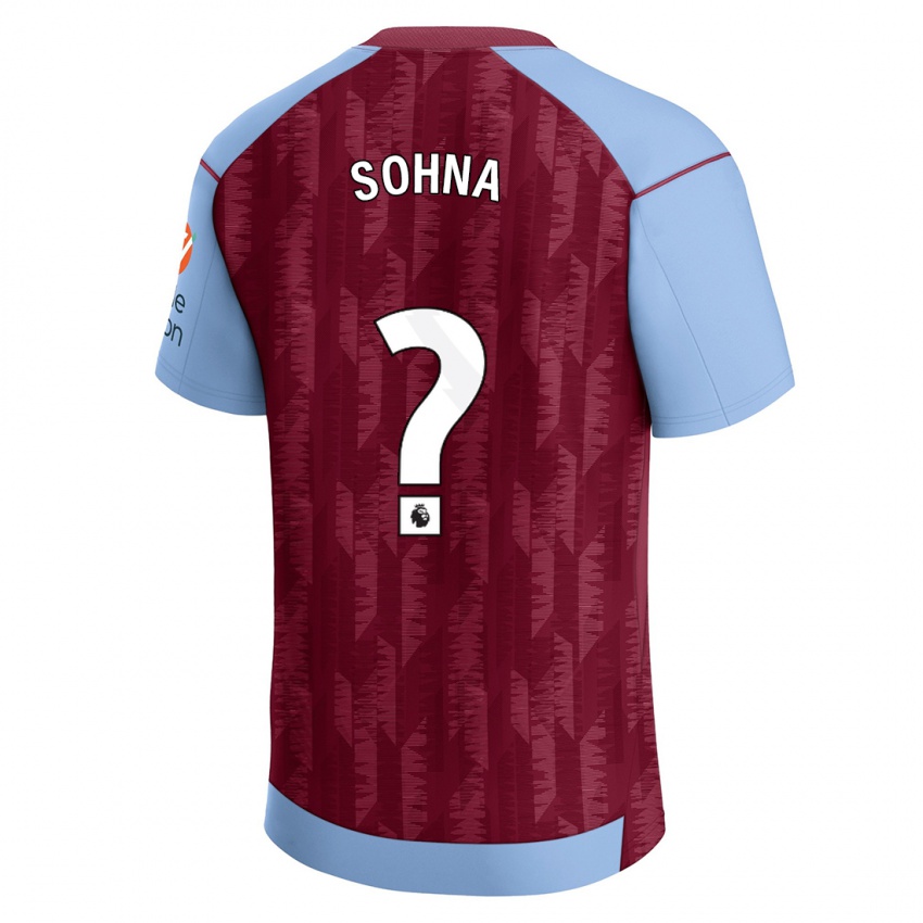 Bambino Maglia Myles Sohna #0 Blu Bordeaux Kit Gara Home 2023/24 Maglietta