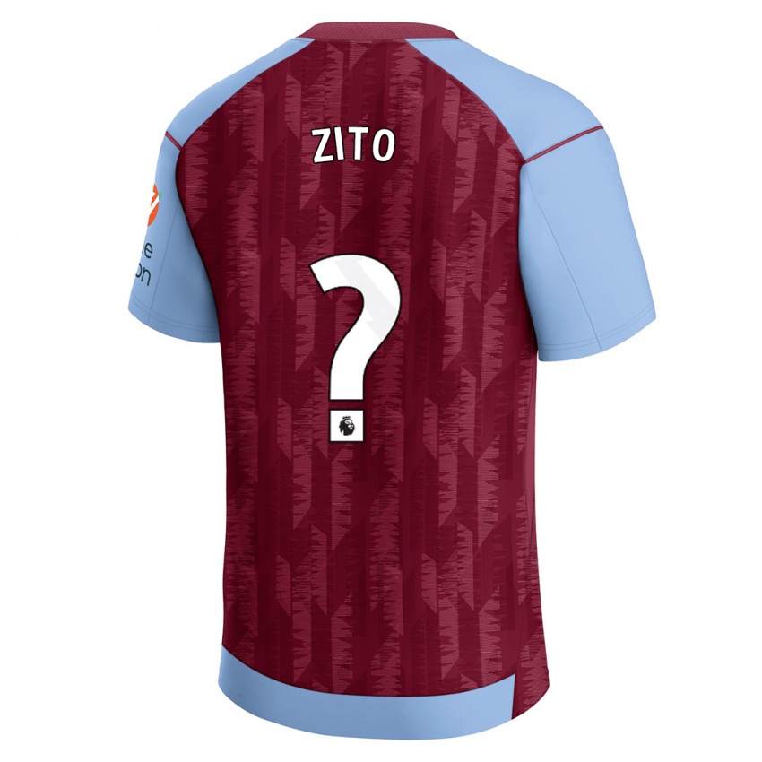 Bambino Maglia Patrick Zito #0 Blu Bordeaux Kit Gara Home 2023/24 Maglietta