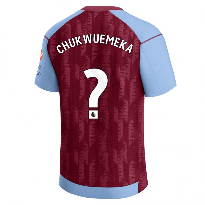 Bambino Maglia Caleb Chukwuemeka #0 Blu Bordeaux Kit Gara Home 2023/24 Maglietta