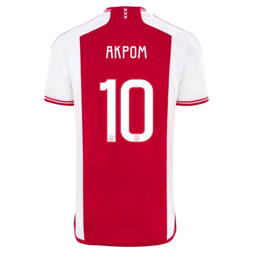 Bambino Maglia Chuba Akpom #10 Rosso Bianco Kit Gara Home 2023/24 Maglietta