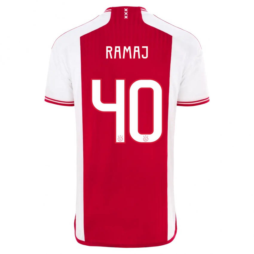 Bambino Maglia Diant Ramaj #40 Rosso Bianco Kit Gara Home 2023/24 Maglietta