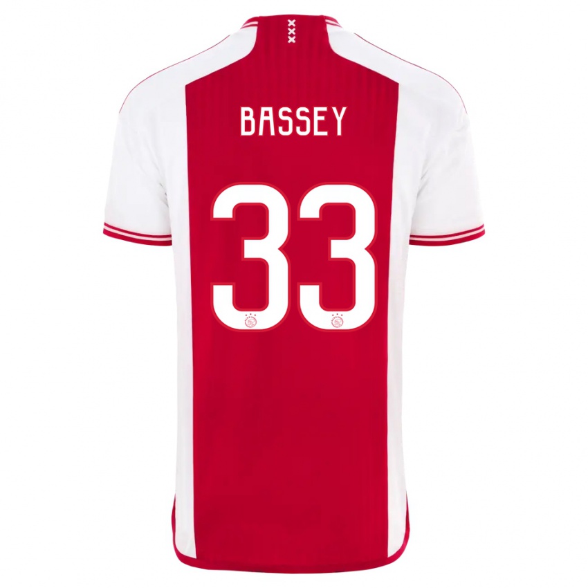 Bambino Maglia Calvin Bassey #33 Rosso Bianco Kit Gara Home 2023/24 Maglietta