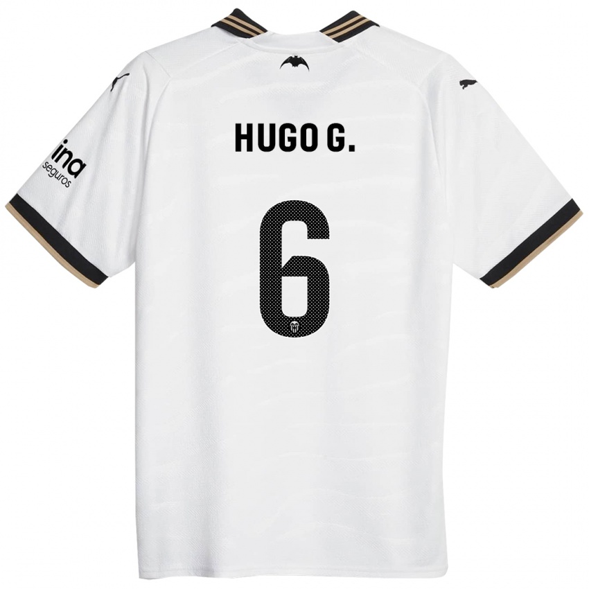 Bambino Maglia Hugo Guillamon #6 Bianco Kit Gara Home 2023/24 Maglietta