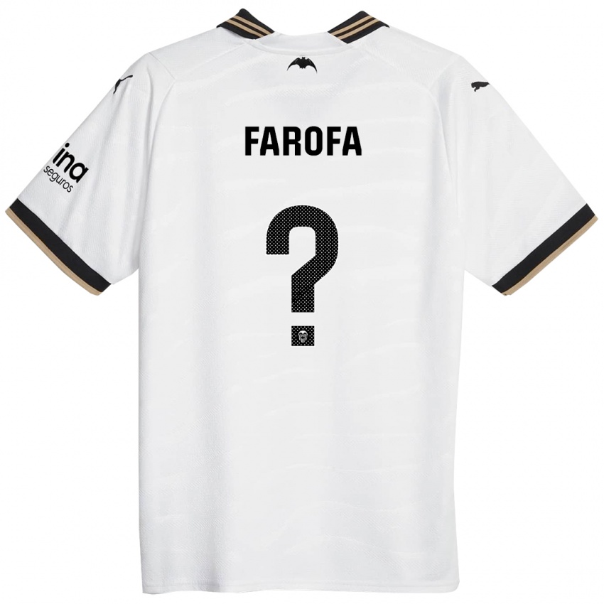 Bambino Maglia Rodrigo Farofa #0 Bianco Kit Gara Home 2023/24 Maglietta