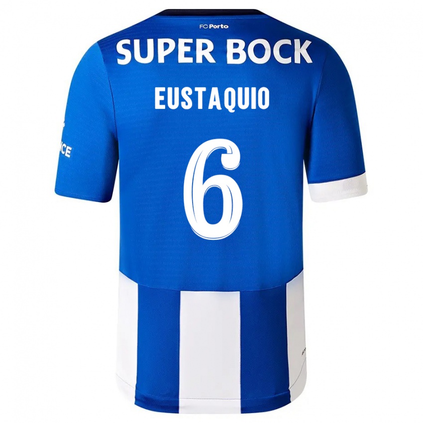 Bambino Maglia Stephen Eustaquio #6 Blu Bianco Kit Gara Home 2023/24 Maglietta