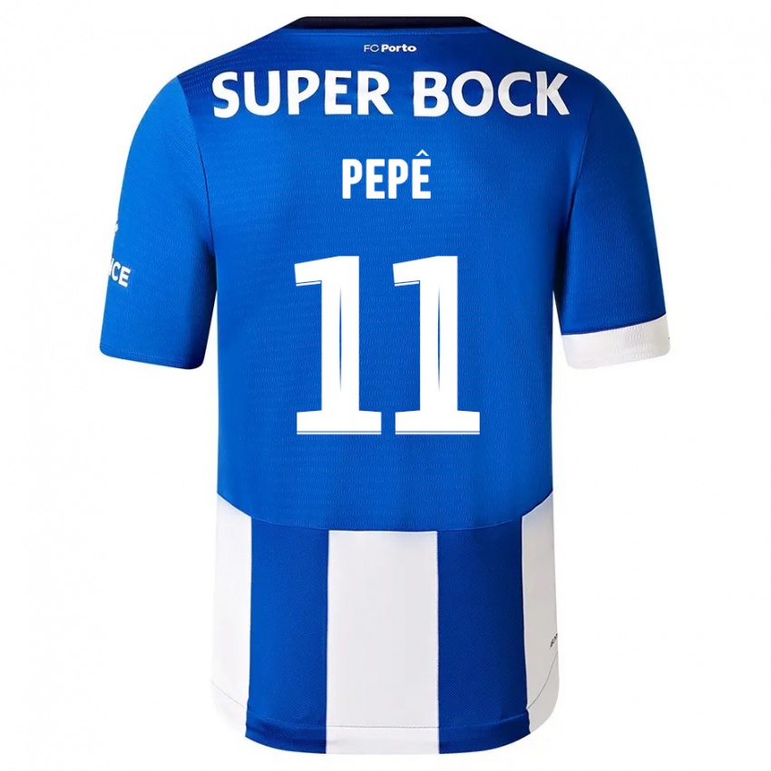 Bambino Maglia Pepe #11 Blu Bianco Kit Gara Home 2023/24 Maglietta