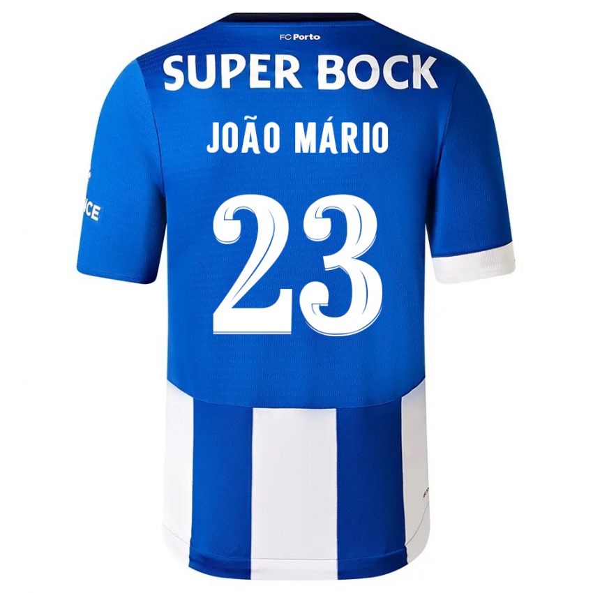 Bambino Maglia Joao Mario #23 Blu Bianco Kit Gara Home 2023/24 Maglietta
