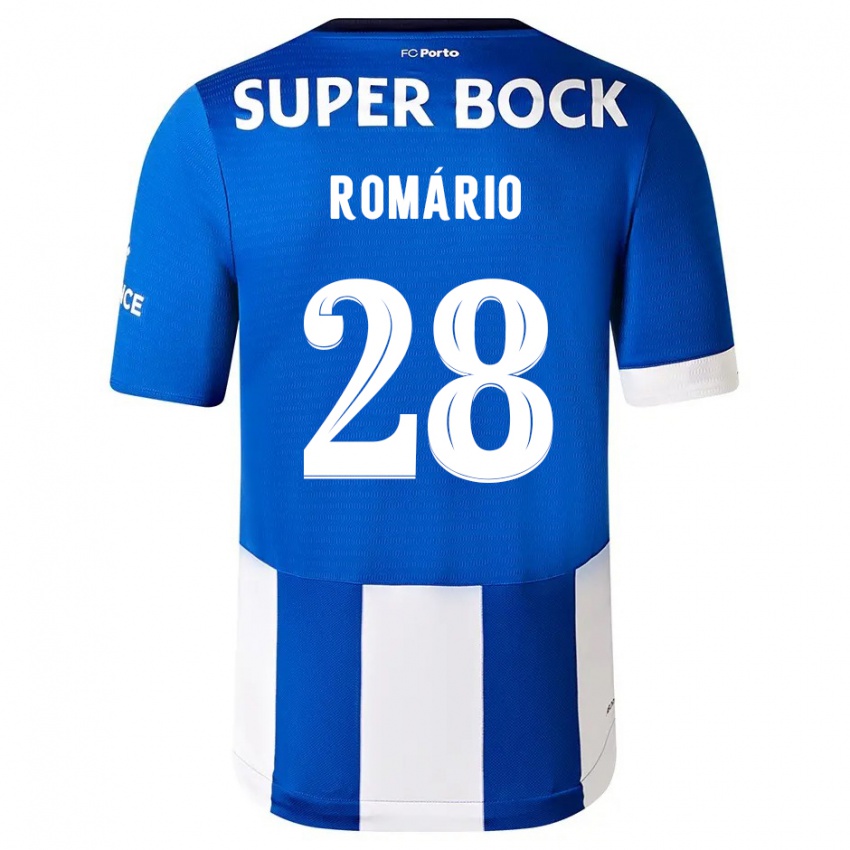 Bambino Maglia Romario Baro #28 Blu Bianco Kit Gara Home 2023/24 Maglietta