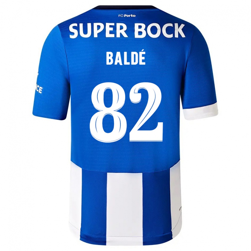 Bambino Maglia Alfa Baldé #82 Blu Bianco Kit Gara Home 2023/24 Maglietta