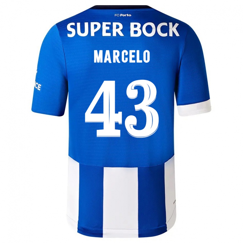 Bambino Maglia Joao Marcelo #43 Blu Bianco Kit Gara Home 2023/24 Maglietta