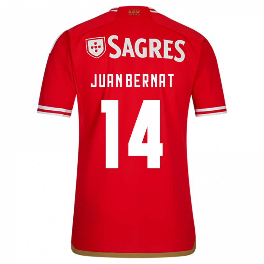 Bambino Maglia Juan Bernat #14 Rosso Kit Gara Home 2023/24 Maglietta