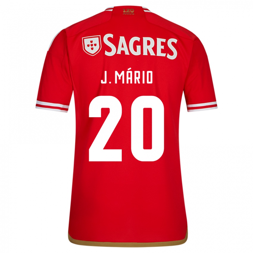 Bambino Maglia João Mário #20 Rosso Kit Gara Home 2023/24 Maglietta