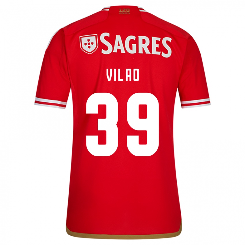 Bambino Maglia Carolina Vilao #39 Rosso Kit Gara Home 2023/24 Maglietta