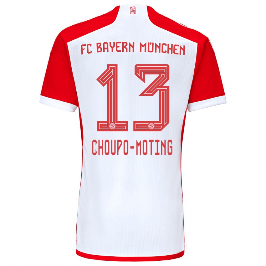 Bambino Maglia Eric Maxim Choupo-Moting #13 Rosso Bianco Kit Gara Home 2023/24 Maglietta