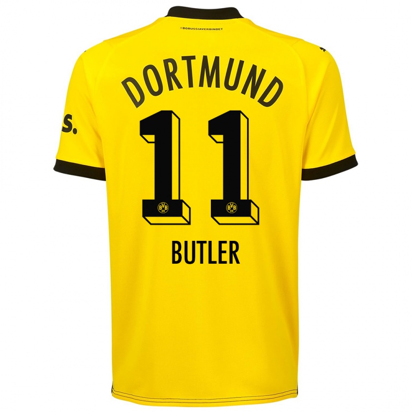 Bambino Maglia Justin Butler #11 Giallo Kit Gara Home 2023/24 Maglietta