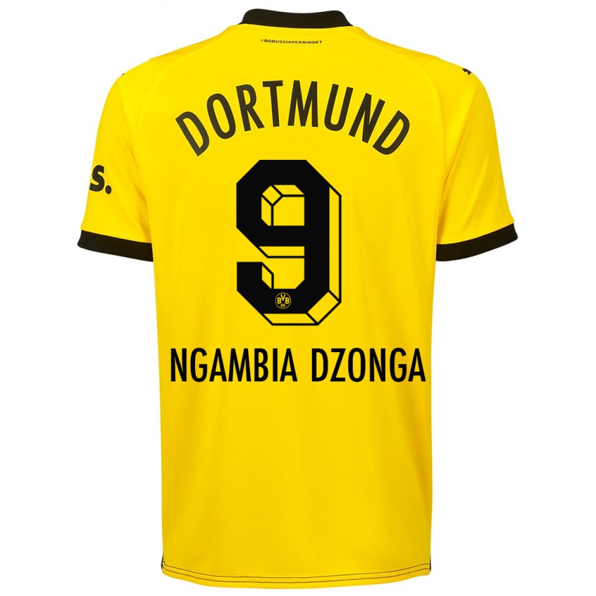 Bambino Maglia Diego Ngambia Dzonga #9 Giallo Kit Gara Home 2023/24 Maglietta