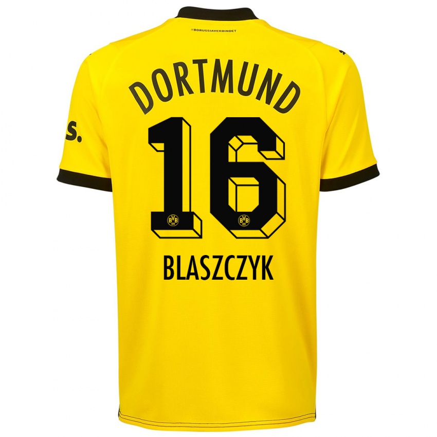 Bambino Maglia Oliwer Blaszczyk #16 Giallo Kit Gara Home 2023/24 Maglietta