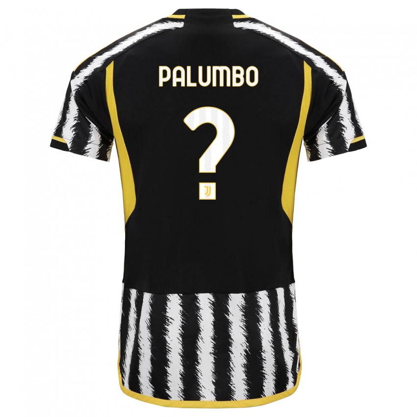 Bambino Maglia Martin Palumbo #0 Nero Bianco Kit Gara Home 2023/24 Maglietta