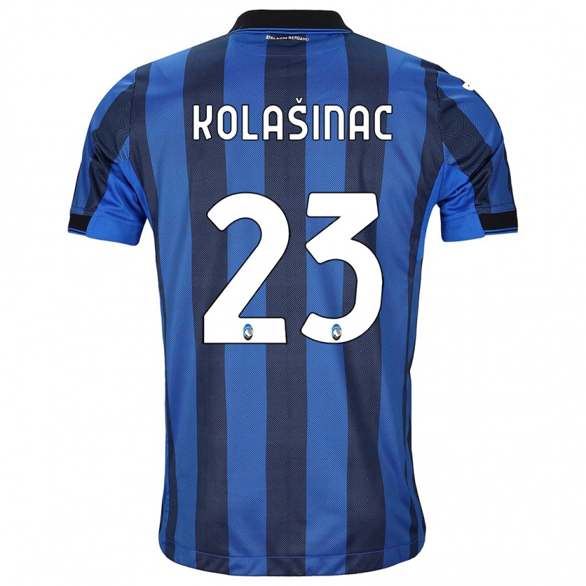 Bambino Maglia Sead Kolasinac #23 Nero Blu Kit Gara Home 2023/24 Maglietta