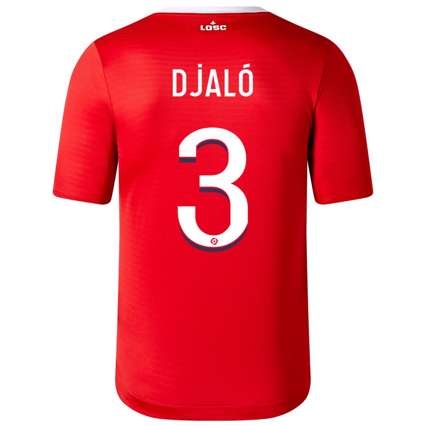 Bambino Maglia Tiago Djaló #3 Rosso Kit Gara Home 2023/24 Maglietta