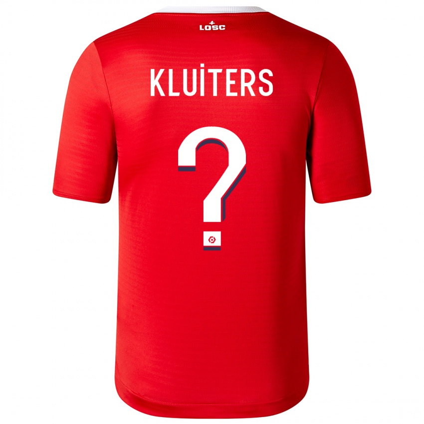 Bambino Maglia Luuk Kluiters #0 Rosso Kit Gara Home 2023/24 Maglietta