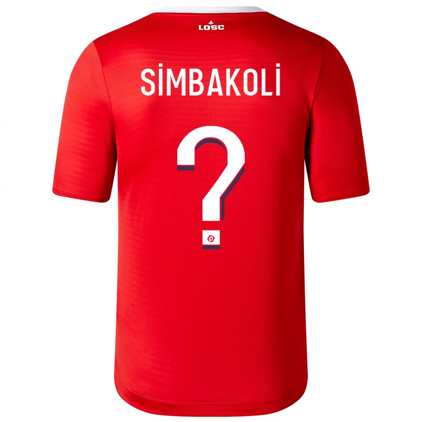 Bambino Maglia Mamadou Simbakoli #0 Rosso Kit Gara Home 2023/24 Maglietta