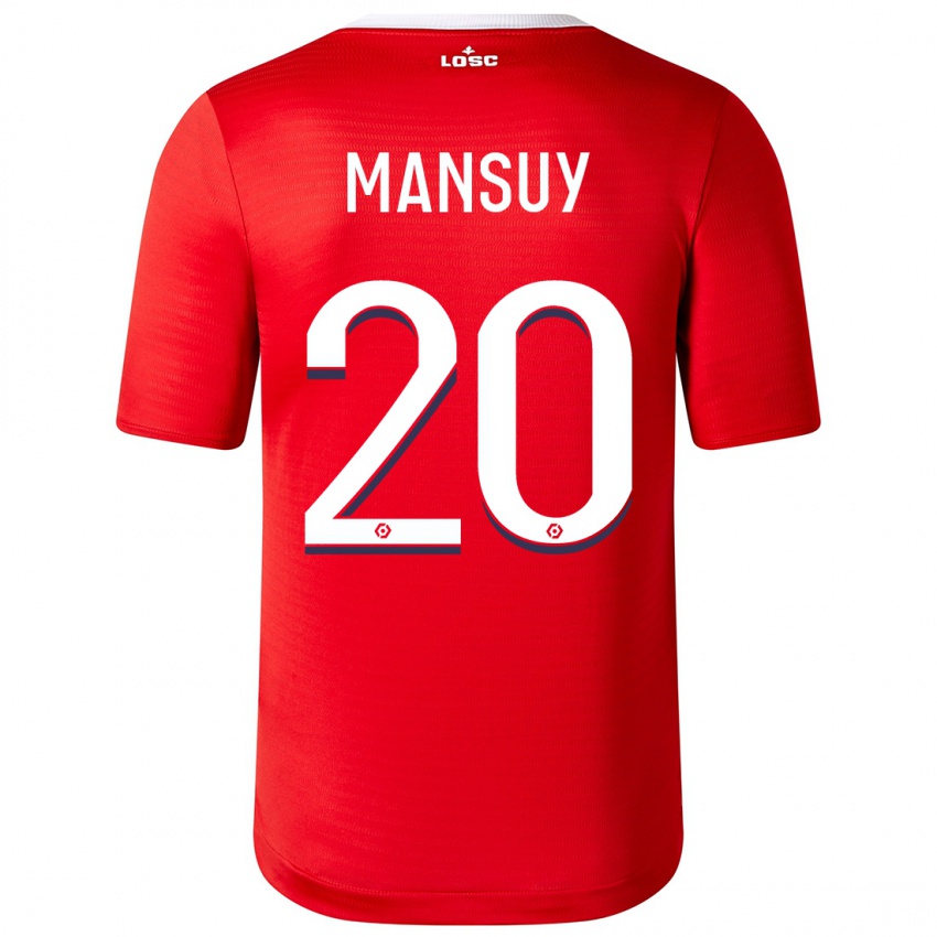 Bambino Maglia Heloise Mansuy #20 Rosso Kit Gara Home 2023/24 Maglietta