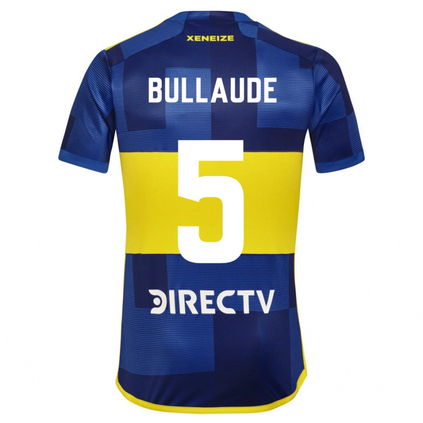 Bambino Maglia Ezequiel Bullaude #5 Blu Scuro Giallo Kit Gara Home 2023/24 Maglietta