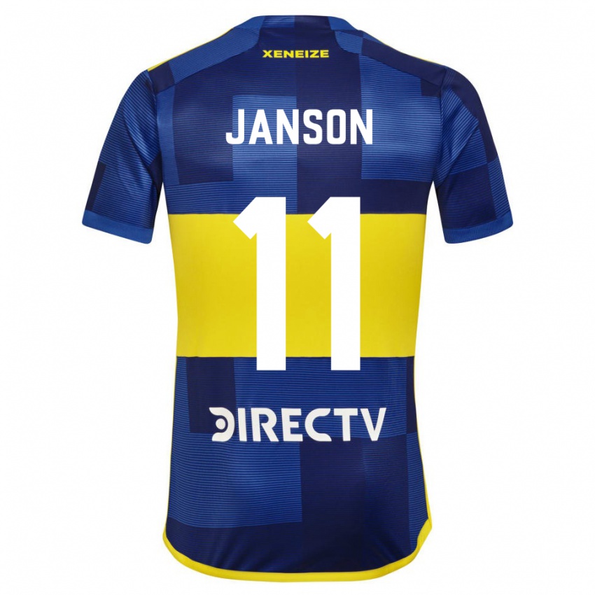 Bambino Maglia Lucas Janson #11 Blu Scuro Giallo Kit Gara Home 2023/24 Maglietta