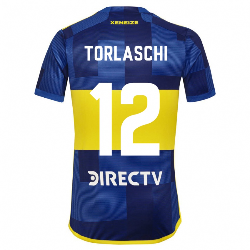 Bambino Maglia Lucas Torlaschi #12 Blu Scuro Giallo Kit Gara Home 2023/24 Maglietta