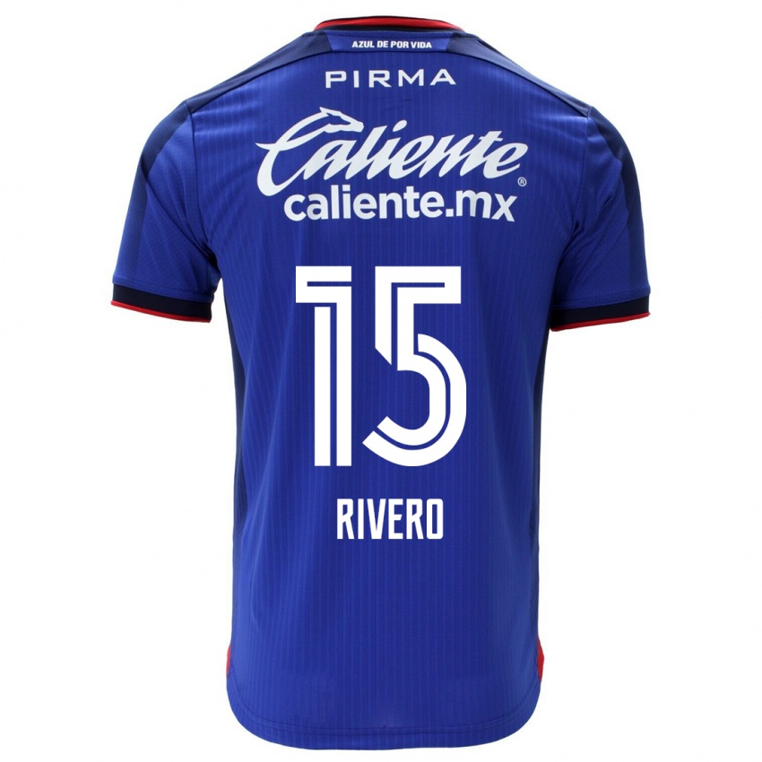 Bambino Maglia Ignacio Rivero #15 Blu Kit Gara Home 2023/24 Maglietta