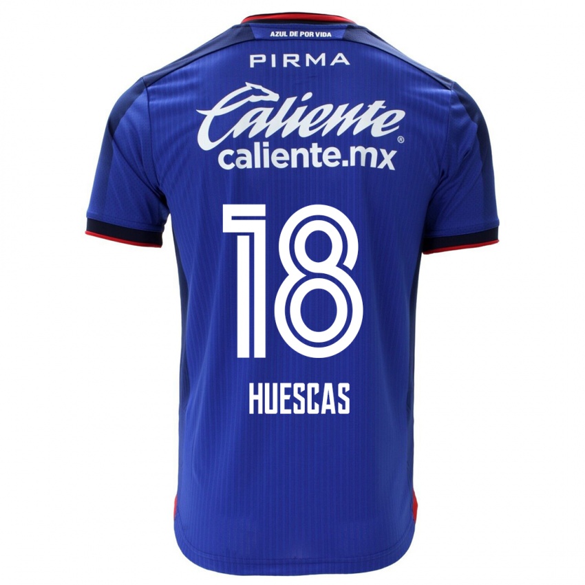 Bambino Maglia Rodrigo Huescas #18 Blu Kit Gara Home 2023/24 Maglietta