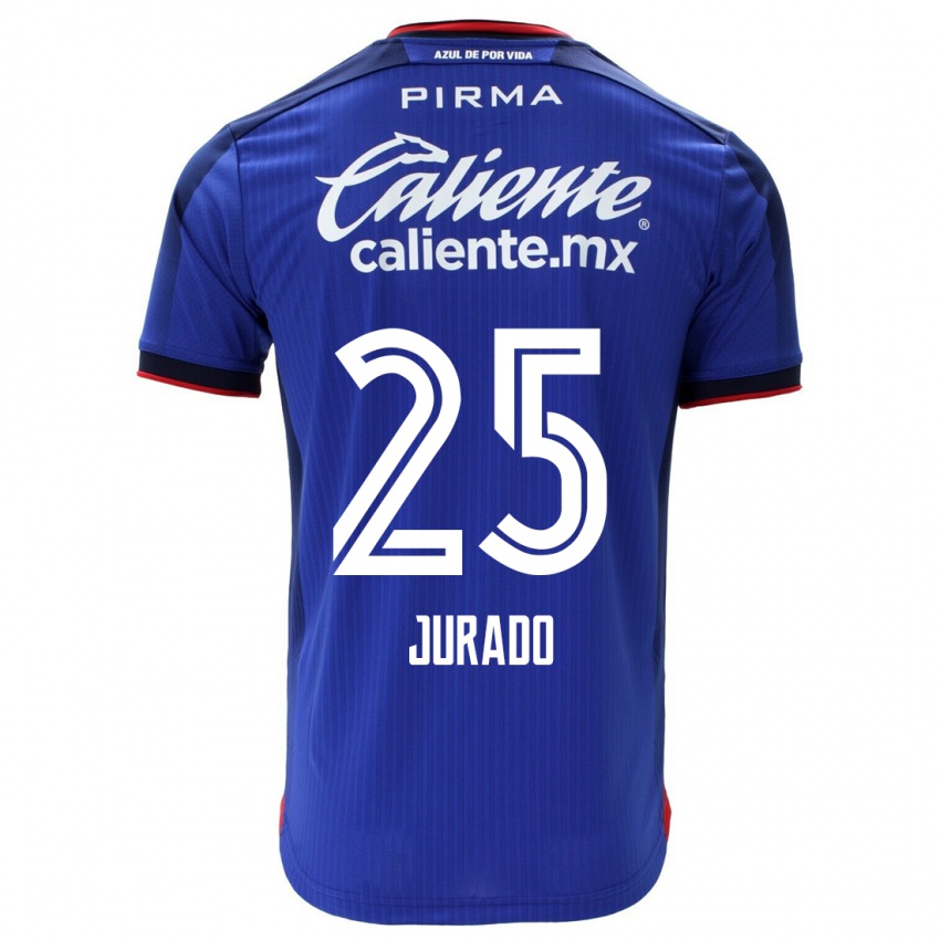 Bambino Maglia Sebastian Jurado #25 Blu Kit Gara Home 2023/24 Maglietta