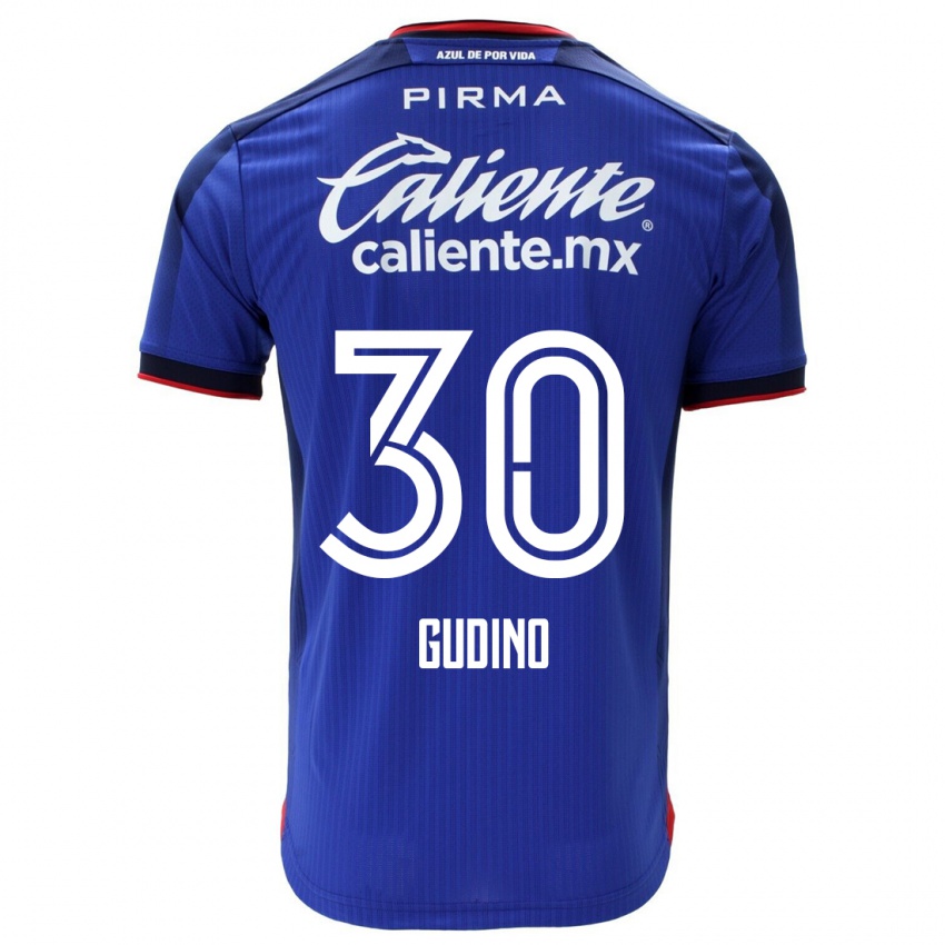 Bambino Maglia Andres Gudino #30 Blu Kit Gara Home 2023/24 Maglietta