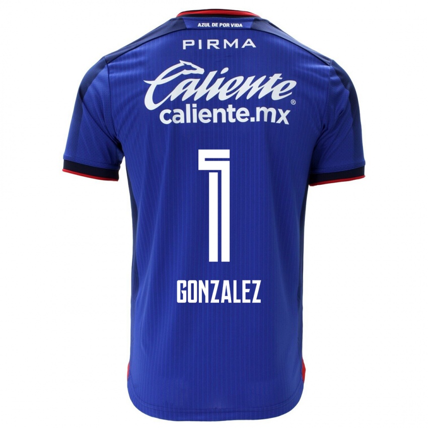 Bambino Maglia Itzayana Gonzalez #1 Blu Kit Gara Home 2023/24 Maglietta