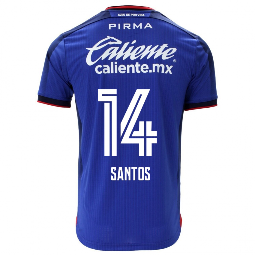 Bambino Maglia Eleisa Santos #14 Blu Kit Gara Home 2023/24 Maglietta