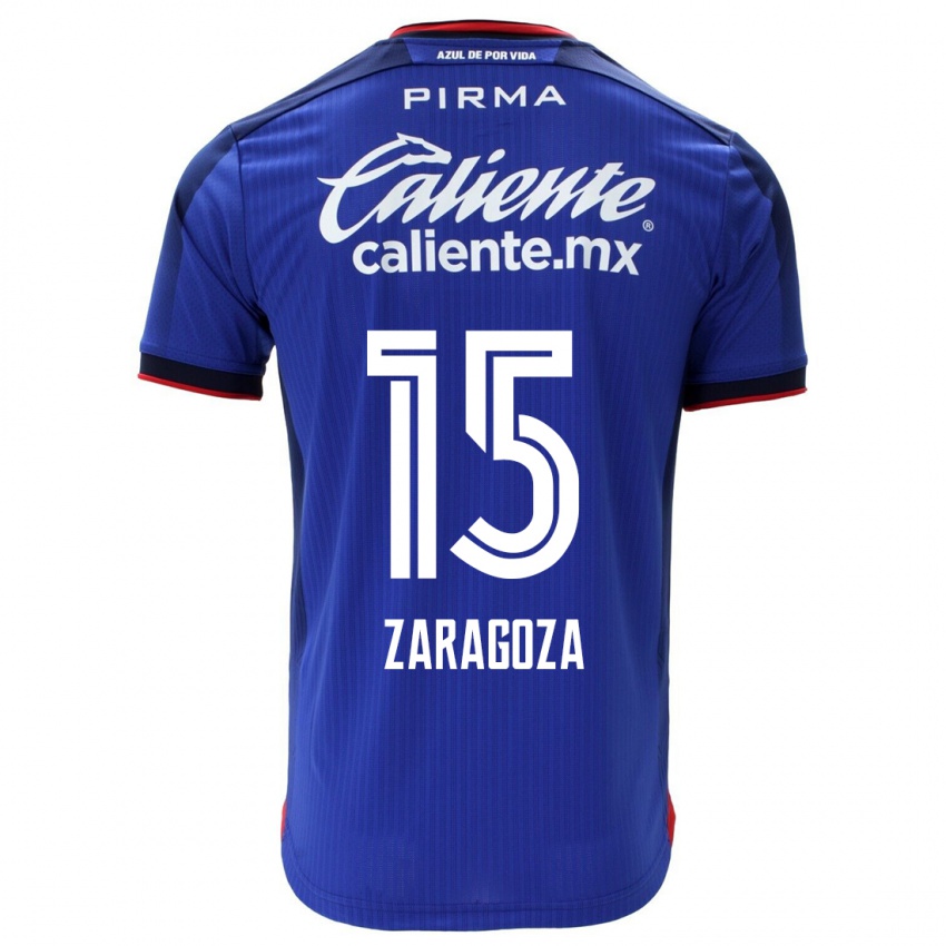 Bambino Maglia Nancy Zaragoza #15 Blu Kit Gara Home 2023/24 Maglietta