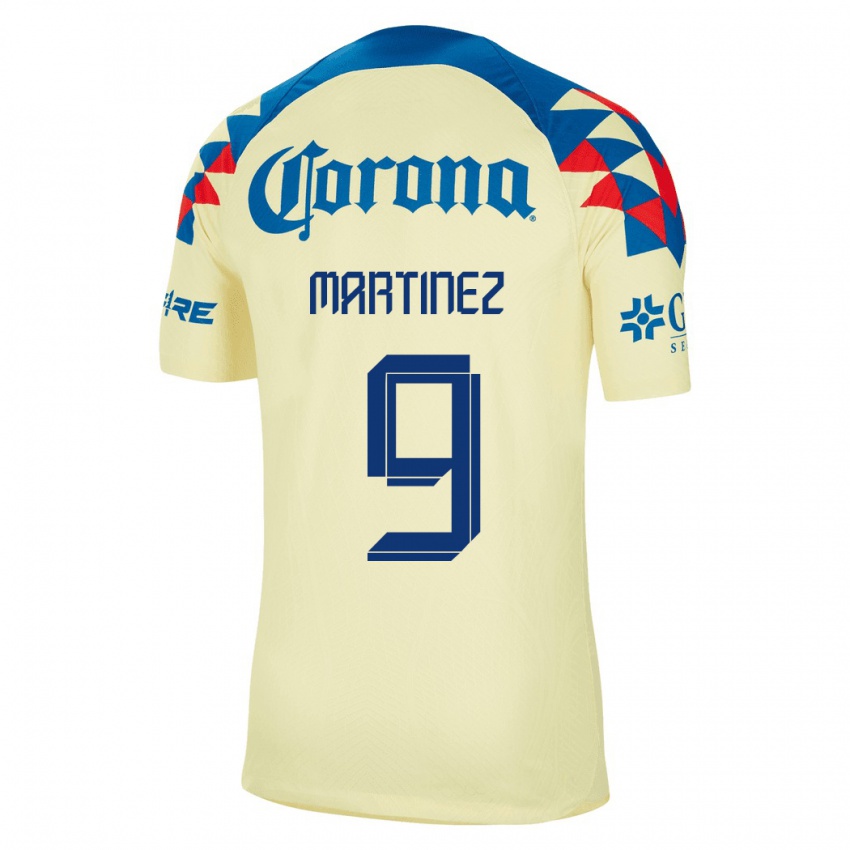 Bambino Maglia Roger Martinez #9 Giallo Kit Gara Home 2023/24 Maglietta