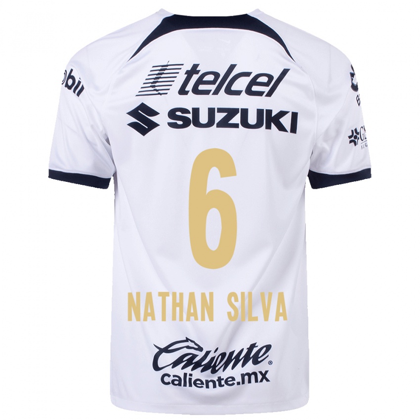 Bambino Maglia Nathan Silva #6 Bianco Kit Gara Home 2023/24 Maglietta