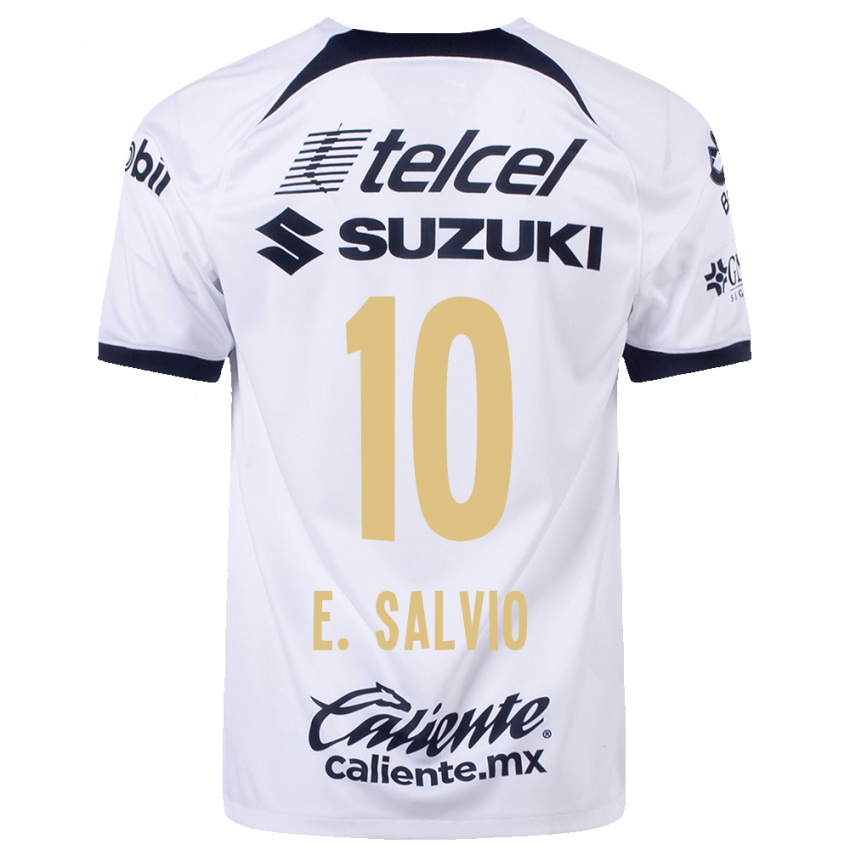 Bambino Maglia Eduardo Salvio #10 Bianco Kit Gara Home 2023/24 Maglietta